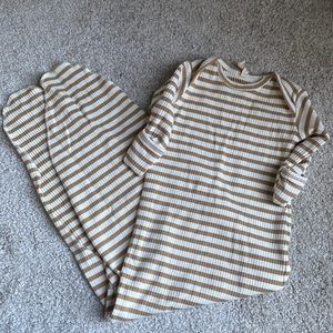 Quincy Mae Rib Knit Knotted Gown